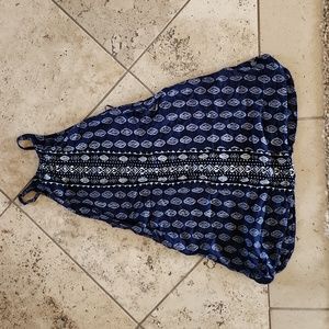 Roxy XS Navy Blue Dress Swim Cover